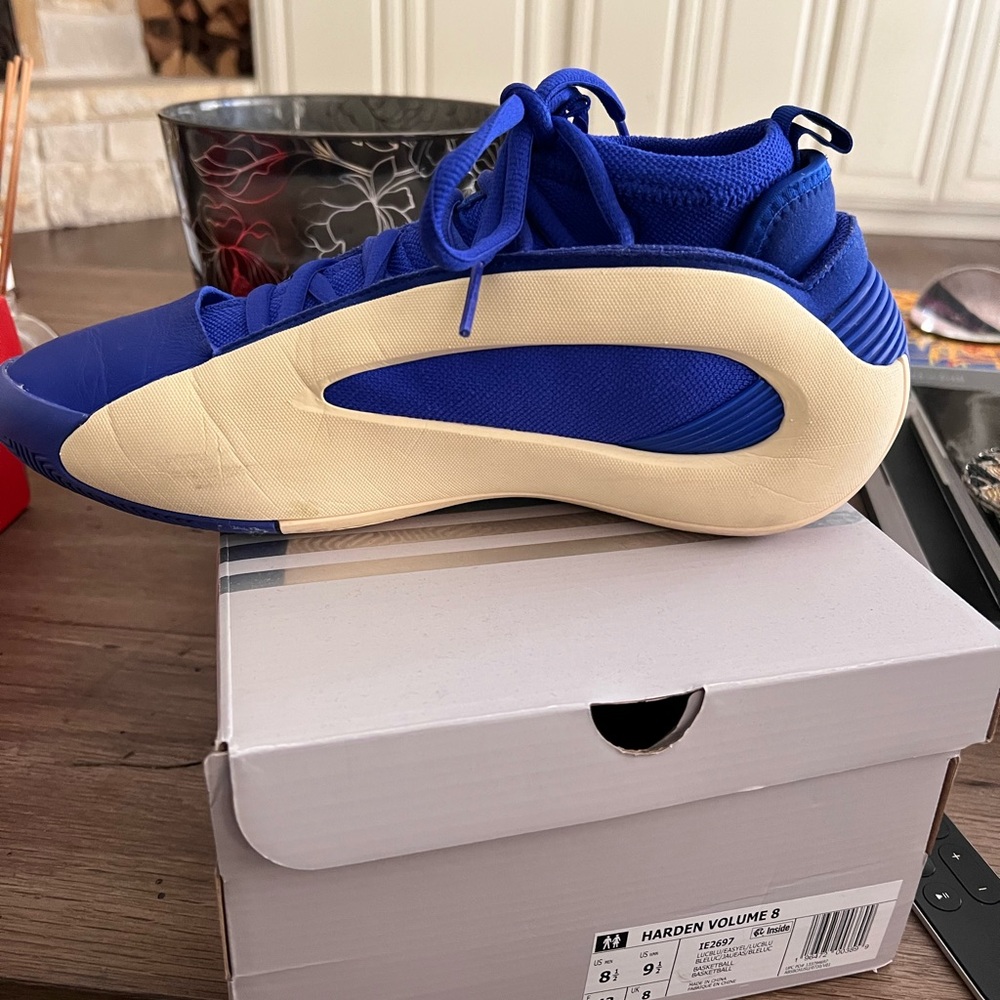 Adidas Harden Volume 8 Blue and Cream Men's Shoes